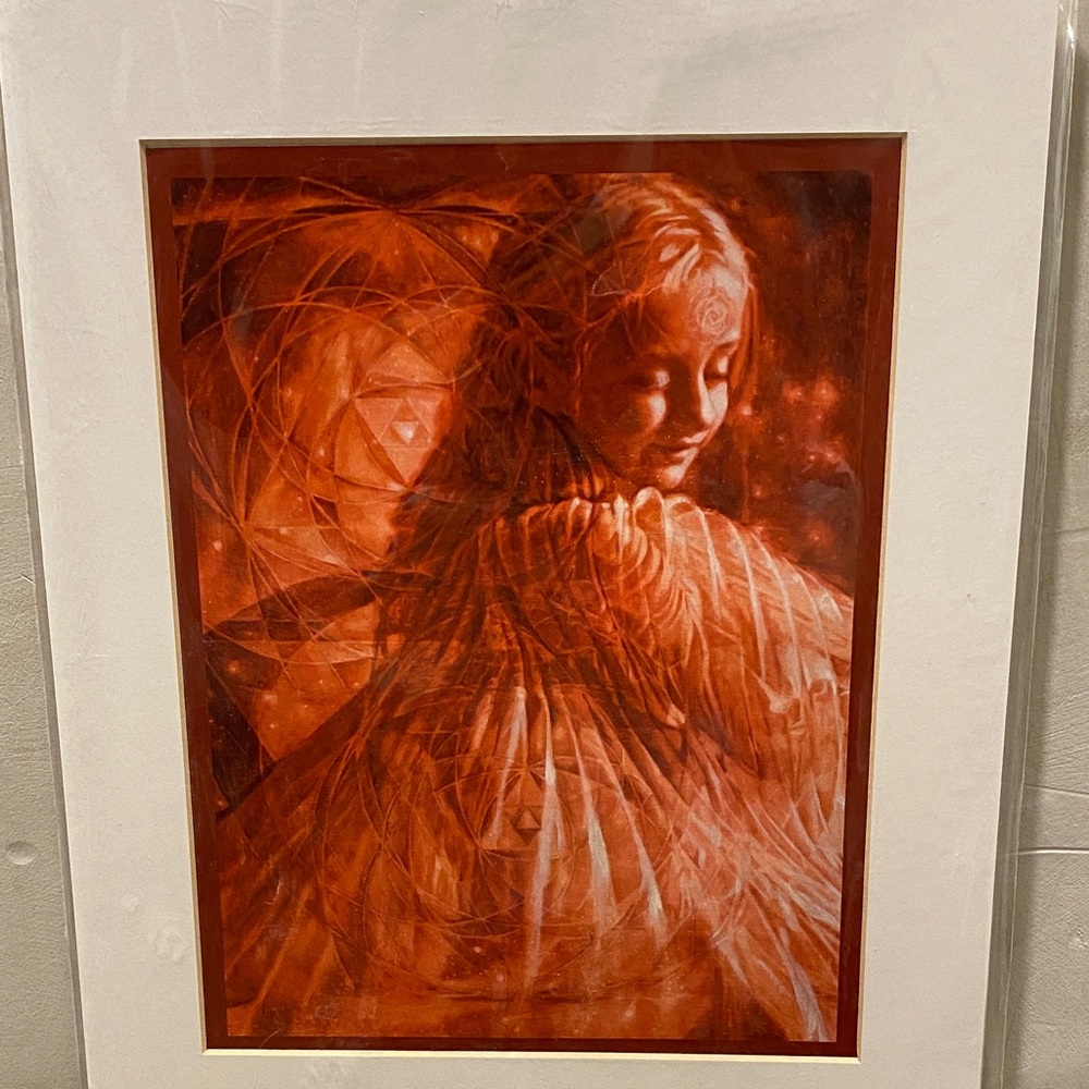 White Art Print with Protective Sleeve